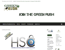 Tablet Screenshot of jointhegreenrush.com